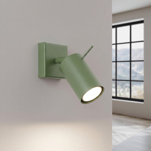 Sollux Lighting Wandlamp RING salie - 8x16x8cm