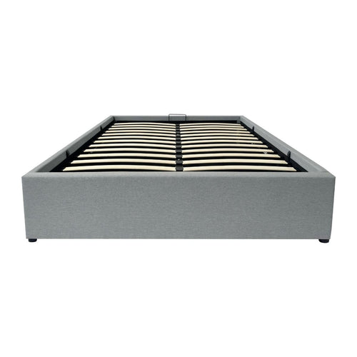 Calicosy - ALBA Bed met opbergruimte - Grijs - 152x204x36,5 cm
