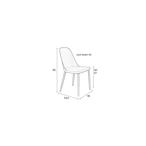 Housecraft Living Pip Eetkamerstoelen Beige - Set van 2