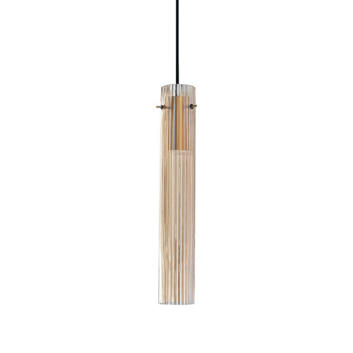 Ideal Lux FLAM Slanke hanglamp met amberkleurige strepen, 1x LED 900lm 3000K