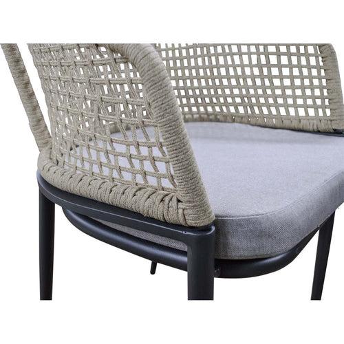 Lesli Living bistrostoel Kioto - beige - 56x62x77cm - set van 2