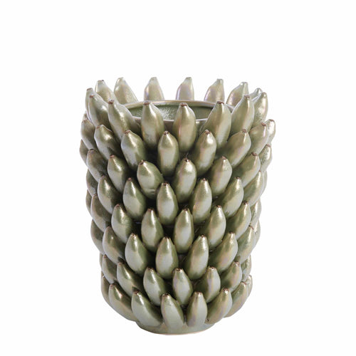 Light & Living vaas Zita - groen - Ø25.5cm