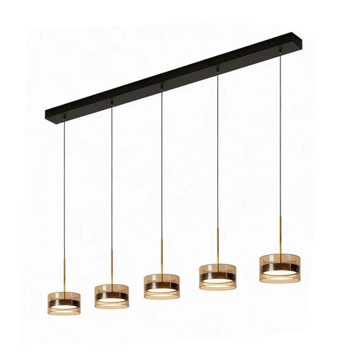 Highlight hanglamp Mini - 5 lichts - 120  x 160   cm - zwart