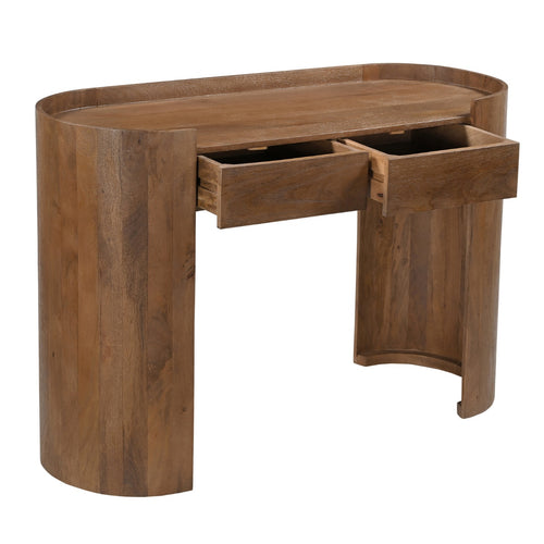 DÉJA Living Sidetable Xandrine - Donkerbruin Hout - 120x45x82cm