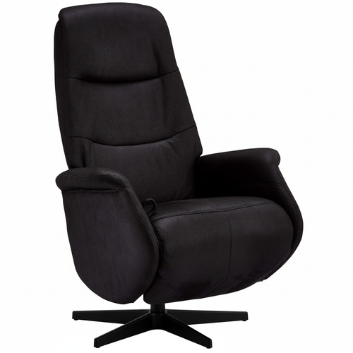 Furnhouse relaxfauteuil Delta - Zwart - Draaibaar - 79x90x114