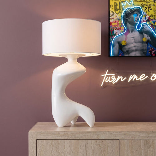 Kare Design Taffellamp Erosia 68cm wit
