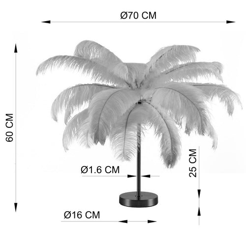 Kare Design Tafellamp - veren - rood - vtwonen shop