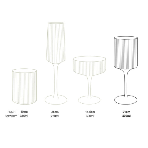 vtwonen Wijnglazen - set van 4 - Gouden Rand - vtwonen shop