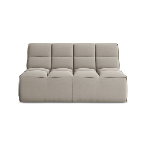 LaMiaSofa Tweezits modulaire bank Belluno - velours - taupe - 160x93x75