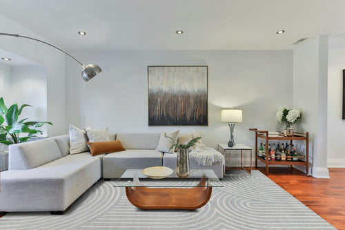 AFK Living vloerkleed Groove - reliëfeffect - blauw - 120 x 170 cm - vtwonen shop