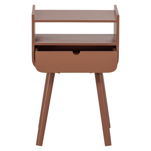 WOOOD nachtkastje/ bijzettafel Nils - Hout - Oudroze - 54x36x30