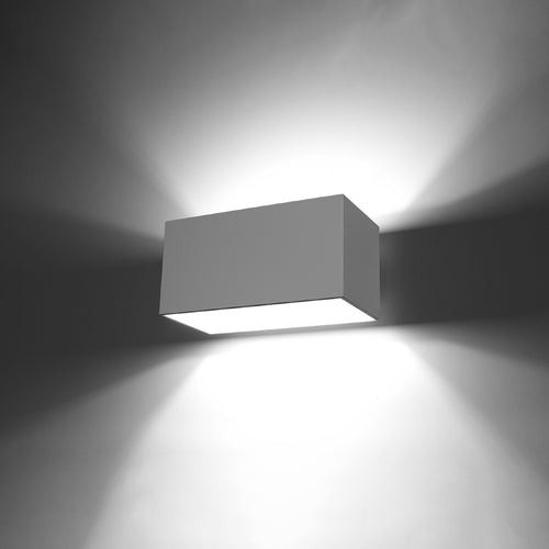 Sollux Lighting Wandlamp QUAD MAXI wit - 20x12x10cm
