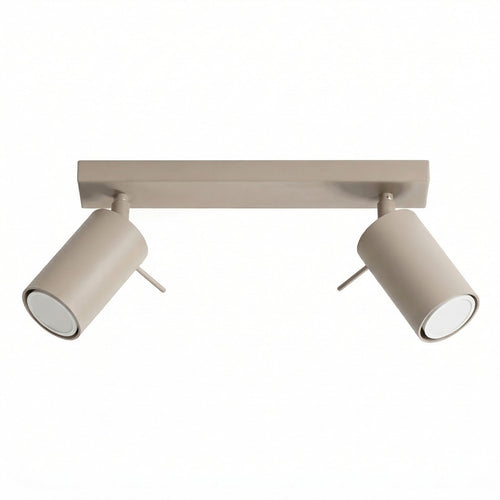 Sollux Lighting Plafondlamp RING 2 taupe - 30x6x16cm