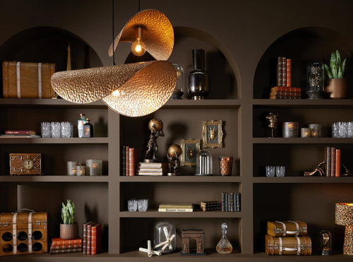 J-Line Plafondlamp - metaal - goud - small