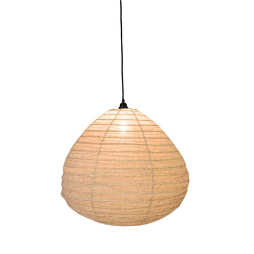 MÔMÉ Hanglamp Dome - taupe - linnen - Large - Ø 50 cm / H 42 cm - vtwonen shop