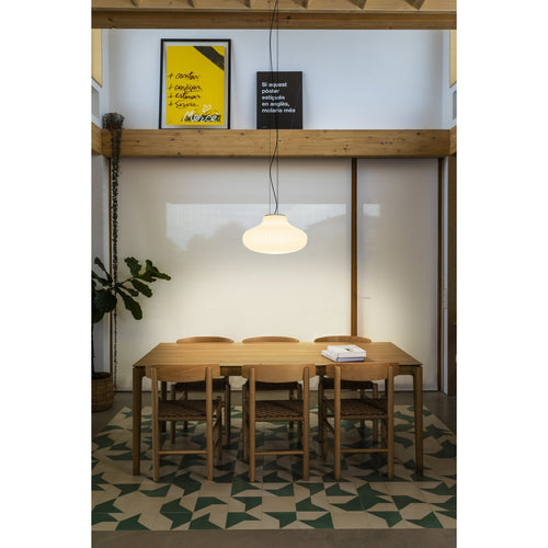 Faro ISABELLE 50cm Globe Hangende Plafondlamp Mat Wit