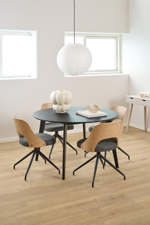 Rebellenclub  Roskilde Eetkamertafel - ø120 cm - Zwart