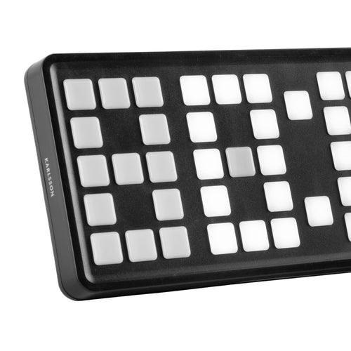 Karlsson wekker Keyboard - zwart - 23x1.5x8.3cm - vtwonen shop