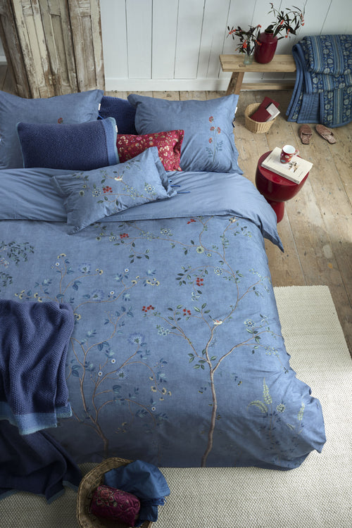 Pip Studio Dekbedovertrek Desi Garden - 140 x 200/220 cm - Blauw