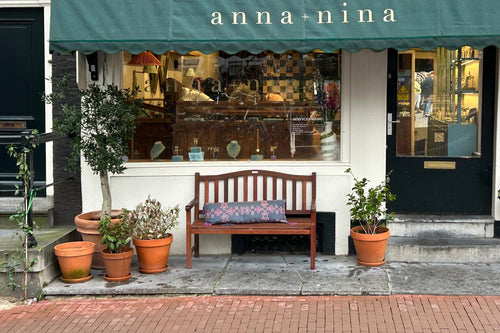 MaximaVida tuinbank Rainbow 130 cm geolied - uit exclusief mahoniehout - vtwonen shop