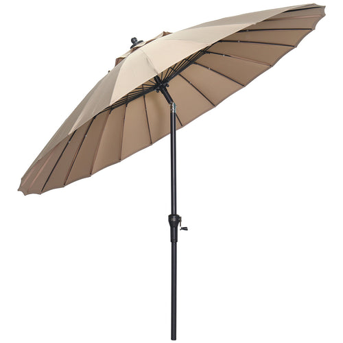 Manilla parasol - Ø250 cm - carbon black - taupe