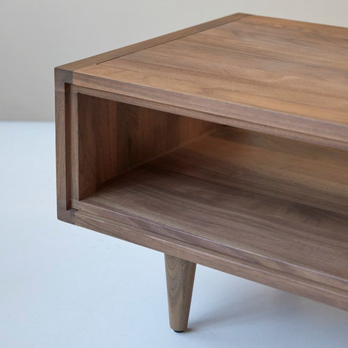 Tikamoon Massief notenhouten salontafel - Donkerbruin - vtwonen shop