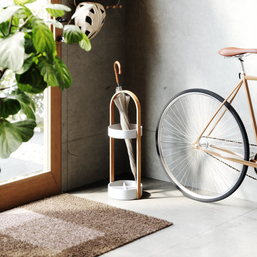 Umbra parapluhouder Bellwood - 22 x 24 x 68 cm - Wit/naturel