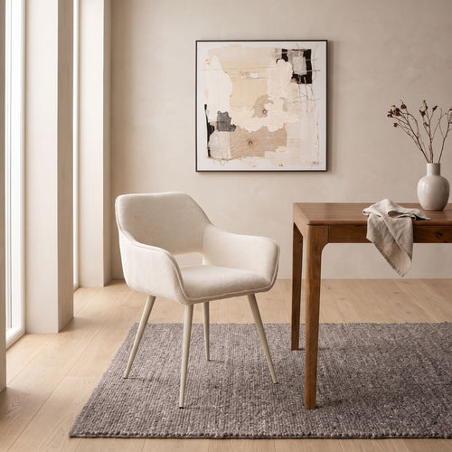 Kare Design Stoel met armleuningen San Francisco creme
