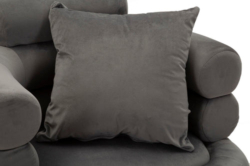Mauro Ferretti fauteuil - 78x68x85 cm - grijs/zilver