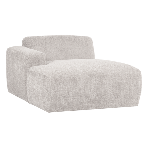 WOOOD chaise longue bank links Mojo Base - Wollig - Ecru - 74x112x162