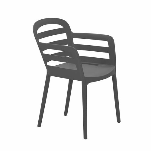 Garden Impressions tuinstoel Mira donker grijs - set van 4 - vtwonen shop