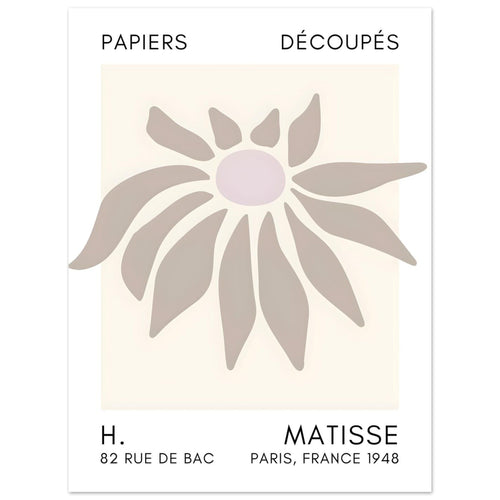 Artfulprints  Matisse – Deep sea dance grey   poster 30x40 cm - vtwonen shop