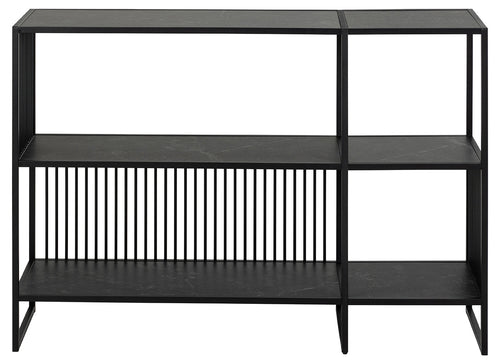 Rebellenclub Boekenkast Clune - Zwart Marmerlook