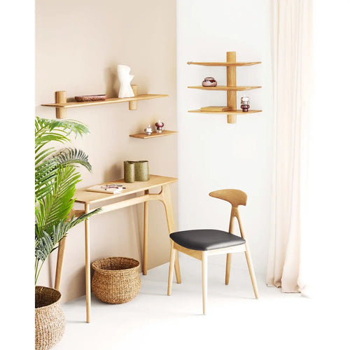 Artichok Renske houten bureau naturel 100 x 35 cm