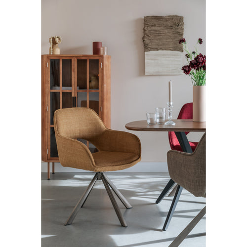 Housecraft Living Toye Eetkamerstoelen draaibaar Geel - Set van 2 - vtwonen shop