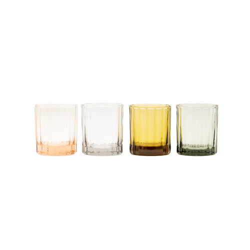 Brût Homeware tumbler Reed - set van 4 - amber - vtwonen shop