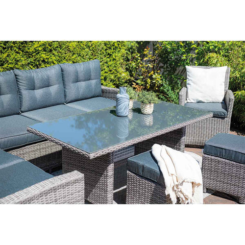 Garden Impressions lounge dining set Jaru desert sand - 6-delig - rechts