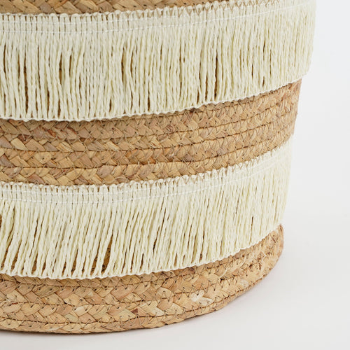 Mica Decorations Opbergmand - Set van 2 - H30 x Ø32 cm - Waterhyacint - Bruin - vtwonen shop
