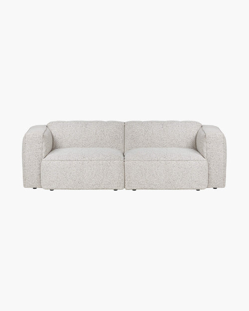 noo.ma Lobi 3-zits slaapbank - Clay Grey Mélange, 140x190 cm slaapfunctie