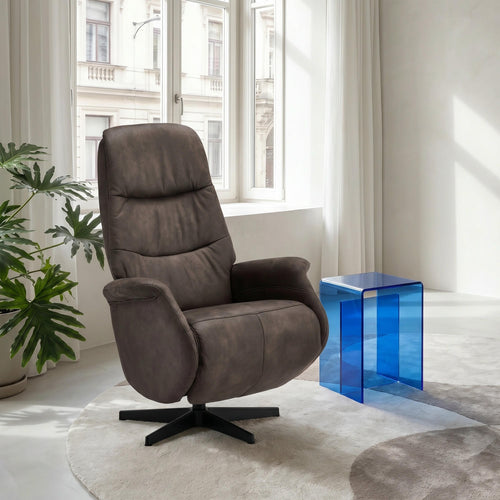 Furnhouse relaxfauteuil Delta - Taupe - Draaibaar - 79x90x114