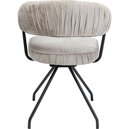 Kare Design Draaistoel met armleuningen Arabella grijs