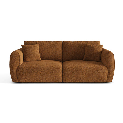 Premium Interiors - 3-zitsbank PRIMA - bouclette terracotta 213cm