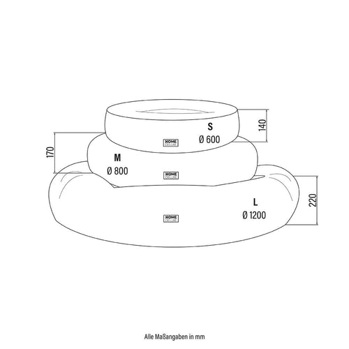 Home Deluxe Dierenbed MUFFIN Grijs M - vtwonen shop