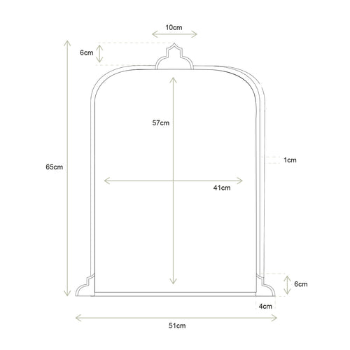 vtwonen Wandspiegel - Rechthoek - Zilver - 65x51cm - vtwonen shop