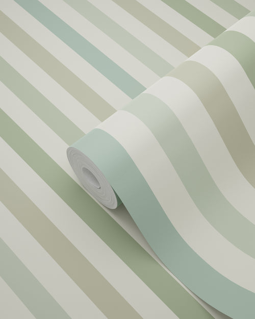 ESTAhome behang strepen groen - 50 x 900 cm - 131603 - vtwonen shop