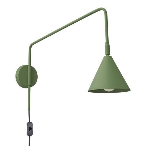 Sollux Lighting Wandlamp NOX olijfgroen - 14x61x30cm