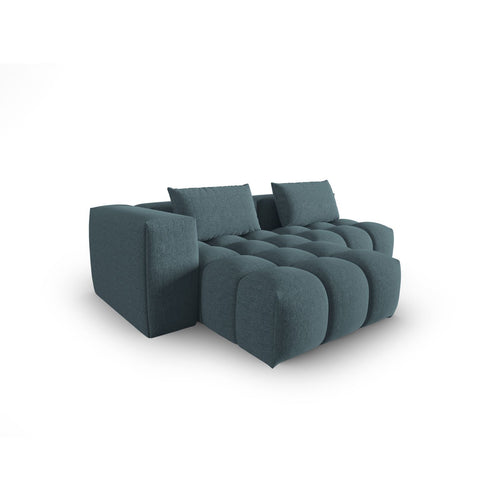 Cosmopolitan Design - Modulaire hoekbank links Verona 3-zits, structurele stof lichtblauw - 145x205x70cm