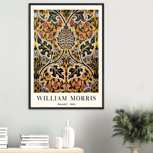 Artfulprints Poster William Morris - Brocatel 1888   - 70x100 cm - Goud