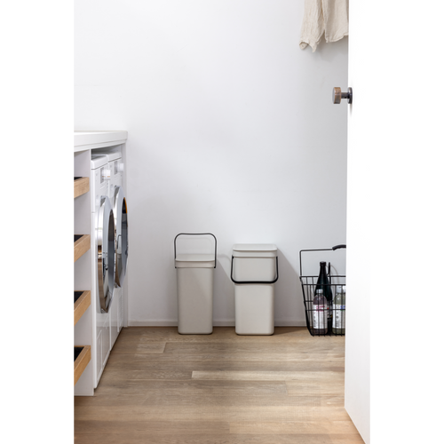 Brabantia Sort & Go afvalemmer, 12 liter - Soft Beige