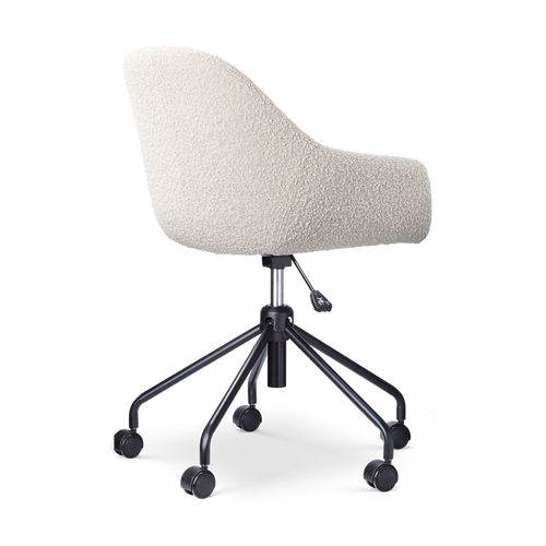 Nolon Nout-Mae Bureaustoelen Set van 2 - Bouclé Beige - Zwart